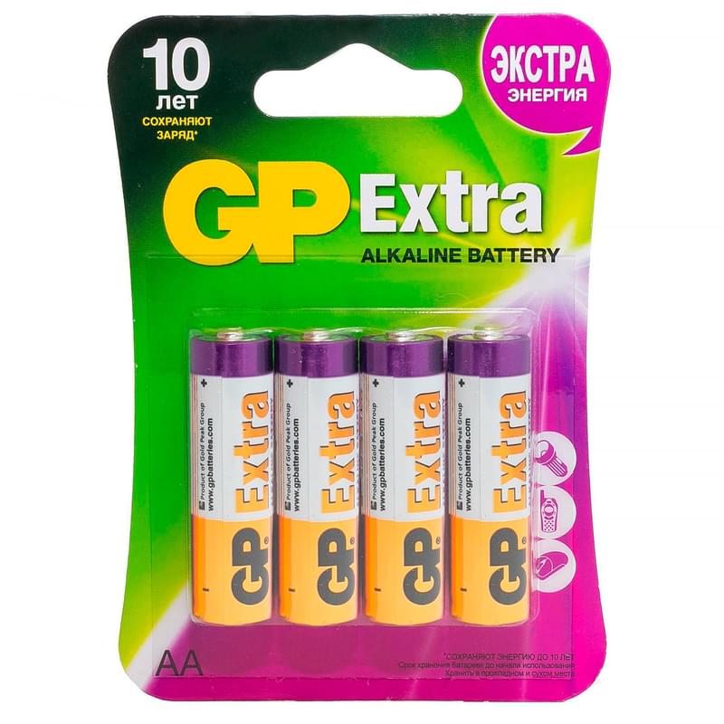 Батарейка AA 4 шт GP Extra - фото #0, Technodom.kz