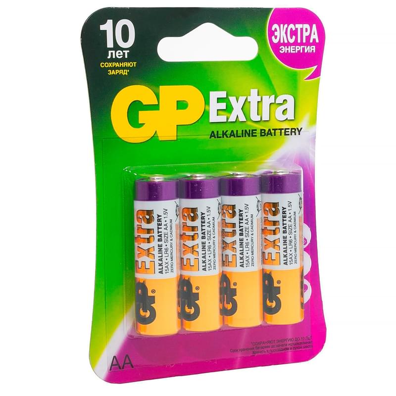 Батарейка AA 4 шт GP Extra - фото #1, Technodom.kz