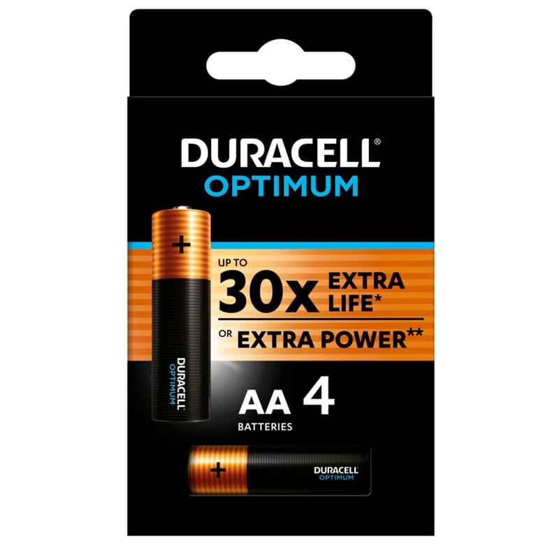 Батарейка AA 4шт Duracell Optimum (DU0010) - фото #0, Technodom.kz