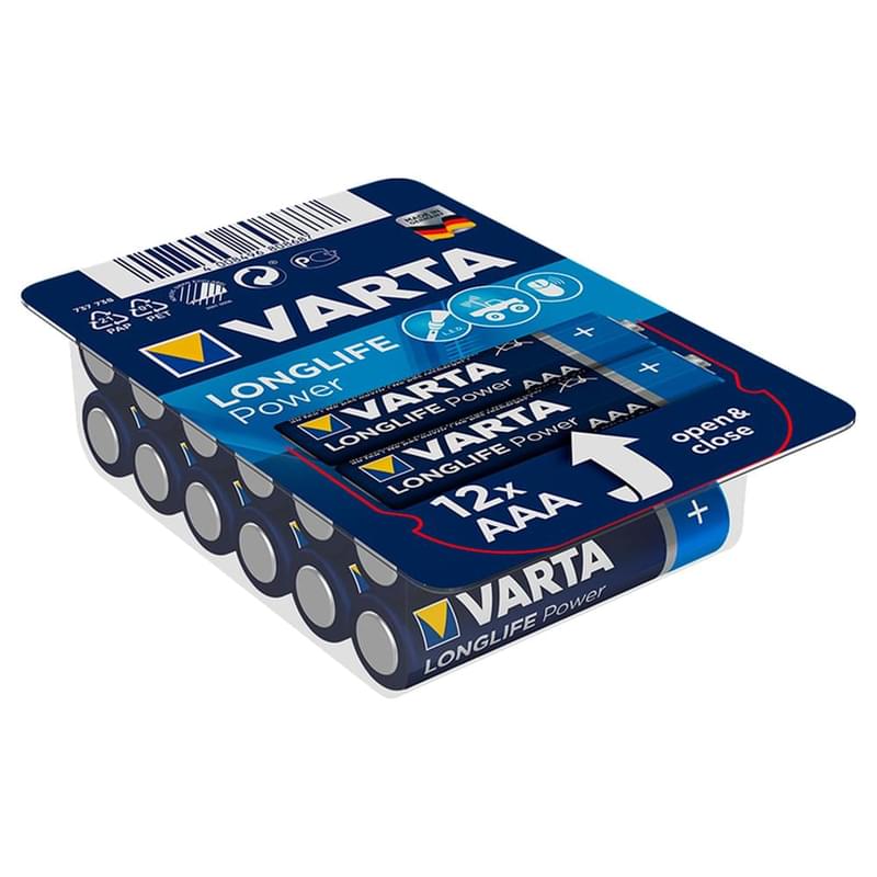 Батарейка AAA 12шт Varta Longlife Big Box Micro (10664) - фото #0, Technodom.kz Батарейка AAA 12шт Varta Longlife Big Box Micro (10664) - фото #0, Technodom.kz