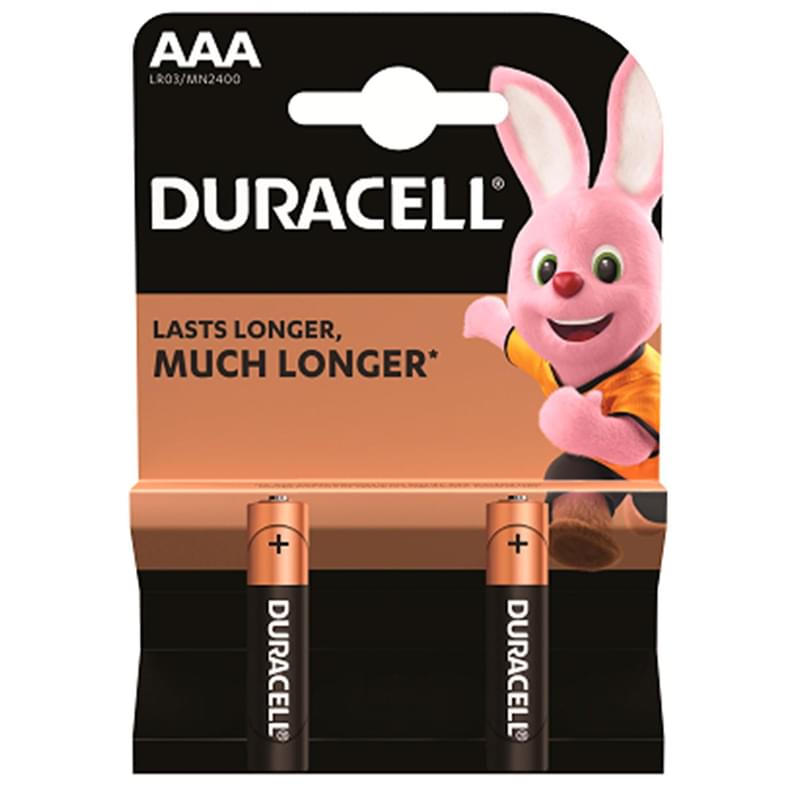 Батарейка AAA 2шт Duracell Basic (LR03/MN2400/2AАА) - фото #0, Technodom.kz