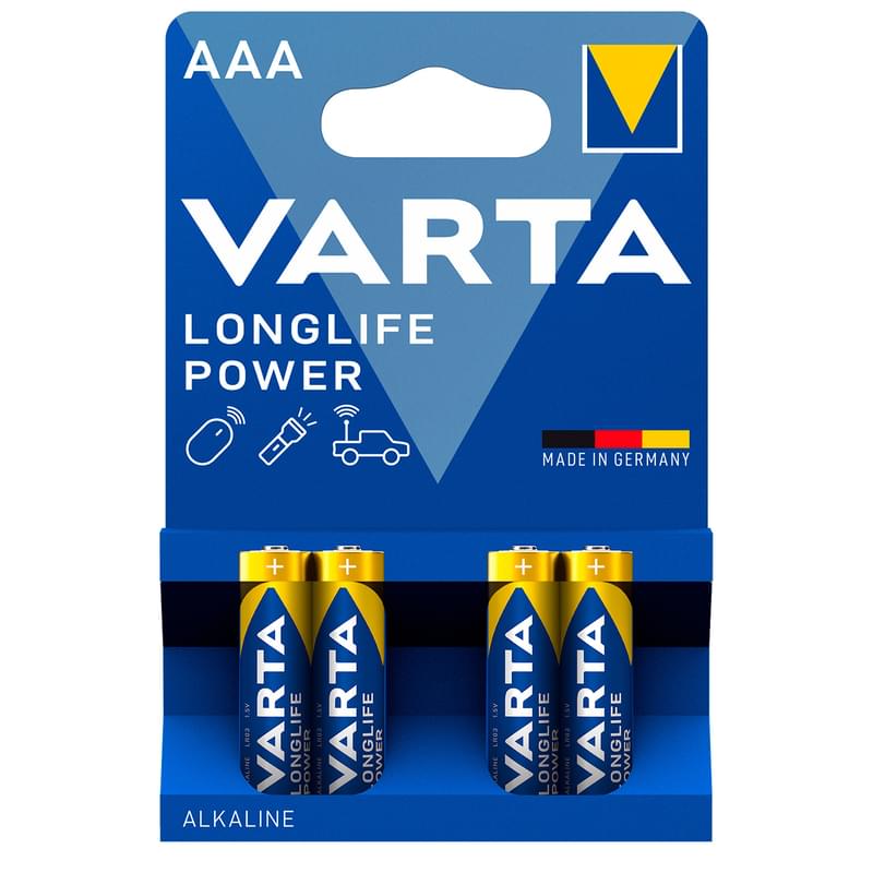 Батарейка AAA 4шт Varta High Energy Micro (0003-4903-121-414) - фото #0, Technodom.kz