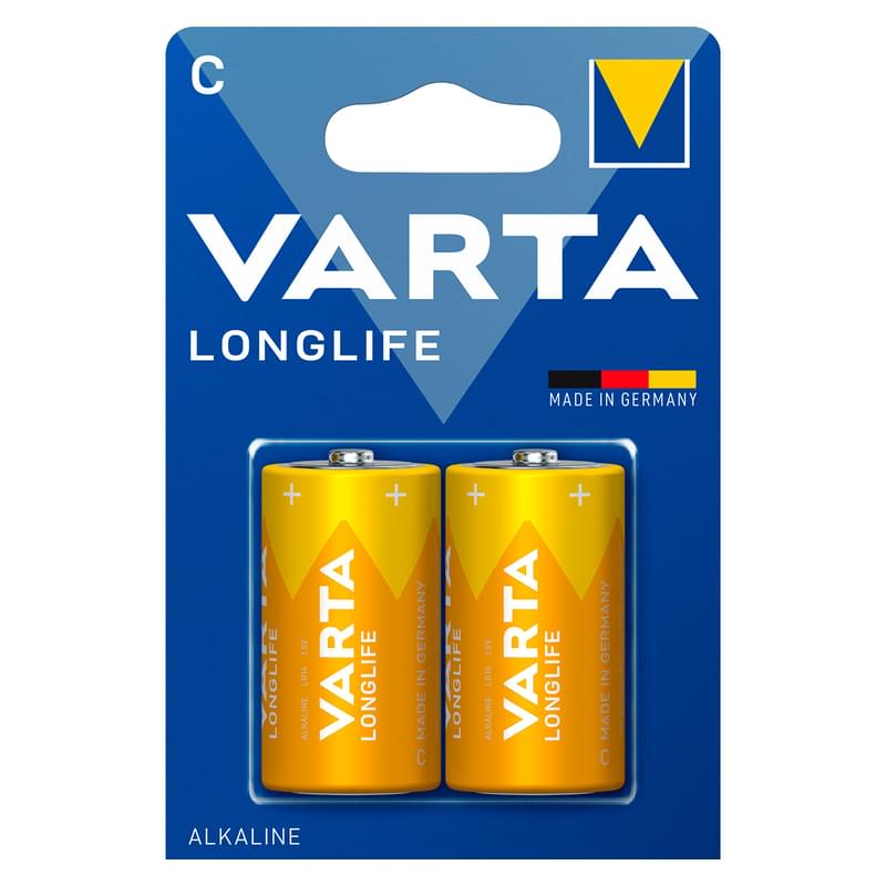 Varta Longlife Extra Baby С (0001-4114-101-412) Батареясы 2 дн - фото #0, Technodom.kz