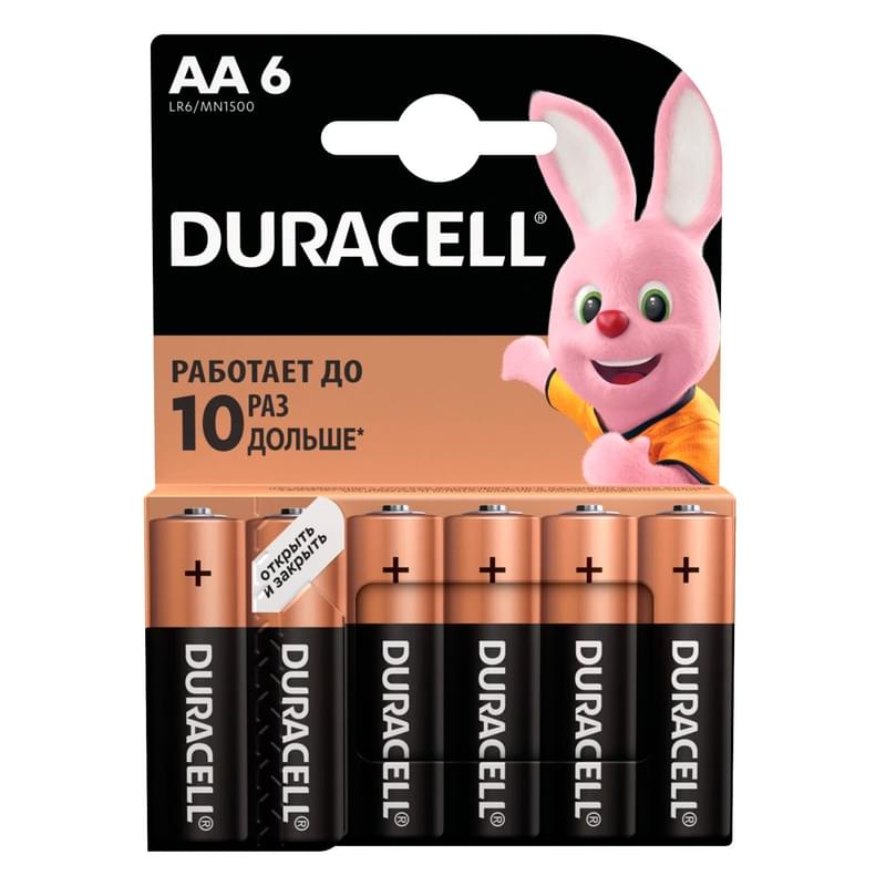 Duracell AA батареясы 6 дана Basic - фото #0, Technodom.kz