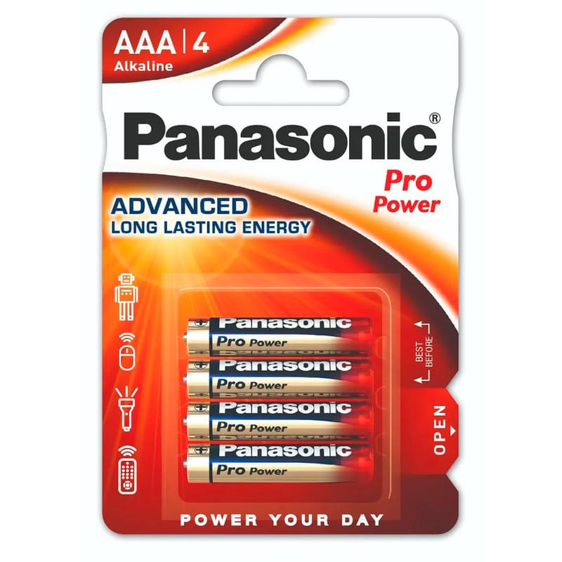 Panasonic AAA 4 дана Pro Power (LR03XEG/4BP) - фото #0, Technodom.kz