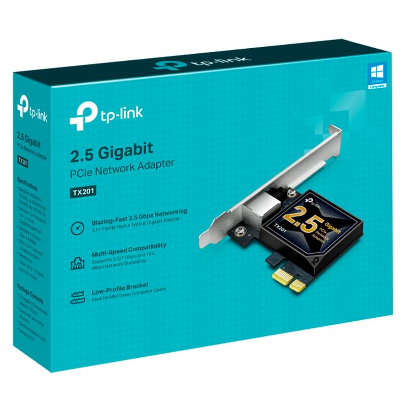 TP-Link PCIe сымсыз USB-адаптерi 2.5GbE (TX201) - фото #2, Technodom.kz