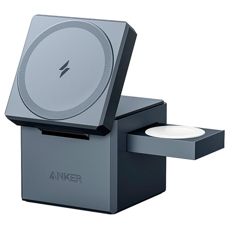 ANKER Cube бар MagSafe 3in1 Сымсыз зарядтағыш Black (ANK-Y1811G11-BK) - фото #1, Technodom.kz