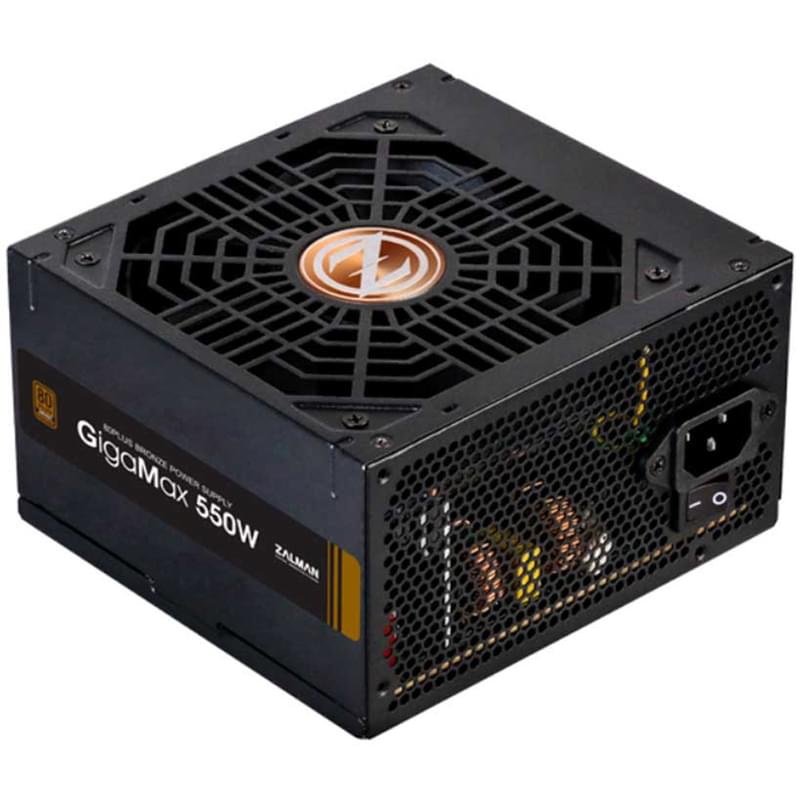 Блок питания 550W Zalman GigaMax ZM550-GVII ATX 80 PLUS Bronze 20+4pin, 4+4pin (ZM550-GVII) - фото #1, Technodom.kz