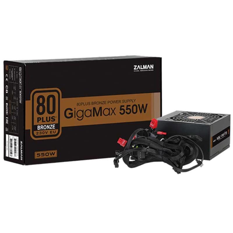 Блок питания 550W Zalman GigaMax ZM550-GVII ATX 80 PLUS Bronze 20+4pin, 4+4pin (ZM550-GVII) - фото #3, Technodom.kz