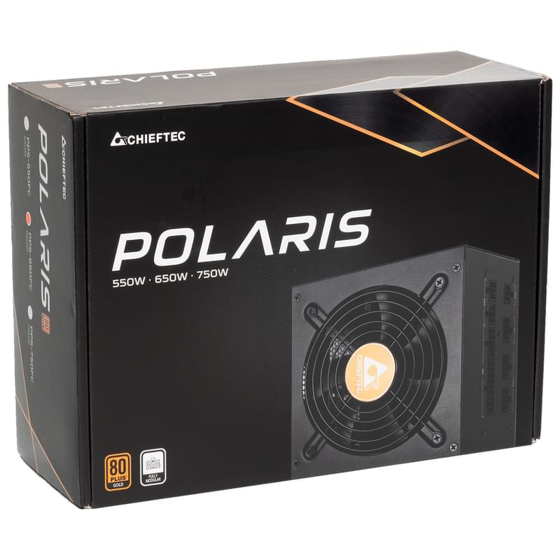 Блок питания 650W Chieftec POLARIS ATX 80 PLUS Gold 20+4pin, 2x4+4pin (PPS-650FC) - фото #4, Technodom.kz