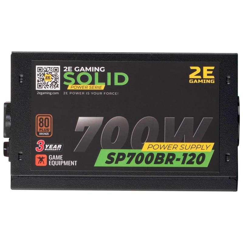 Блок питания 700W 2E SOLID POWER ATX 80+ Bronze 20+4pin, 4x6+2pin, 4+4pin (2E-SP700BR-120) - фото #2, Technodom.kz
