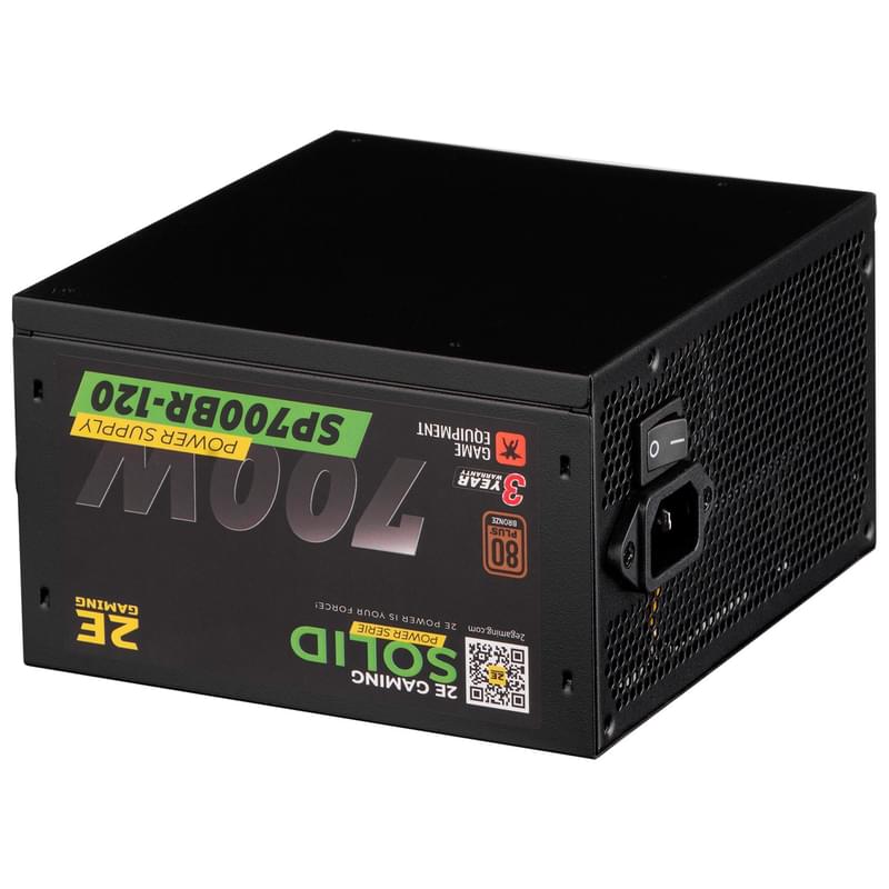 Блок питания 700W 2E SOLID POWER ATX 80+ Bronze 20+4pin, 4x6+2pin, 4+4pin (2E-SP700BR-120) - фото #4, Technodom.kz