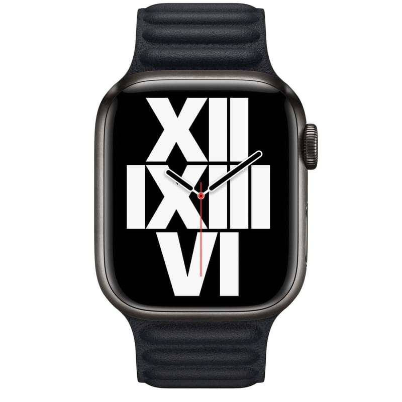 Браслет 41mm Midnight Leather Link S/M (ML7R3ZM/A) - фото #2, Technodom.kz