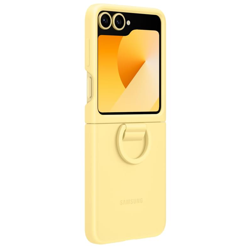 Чехол для Galaxy (Z Flip6) Silicone Cover Yelow (EF-PF741TYEGRU) - фото #4, Technodom.kz