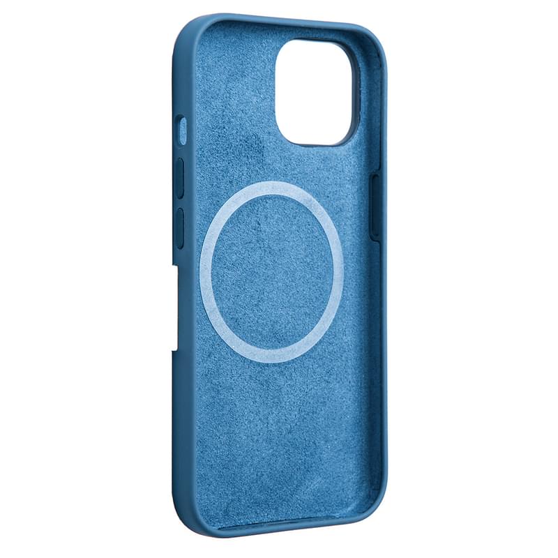 Чехол для iPhone 15, NEO Liquid Silicone Case with MagSafe, Navy Blue (LSCM-15NB) - фото #2, Technodom.kz