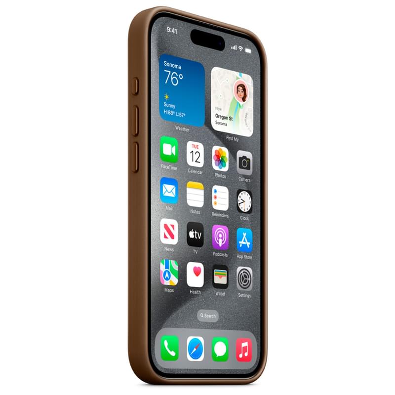 Чехол для iPhone 15 Pro FineWoven Case with MagSafe, Taupe (MT4J3ZM/A) - фото #5, Technodom.kz