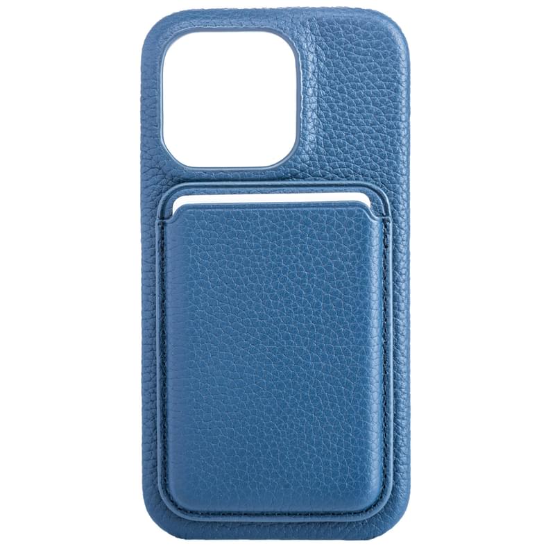 IPhone 15 Pro , үшін қаптама, iLera NAPA leather Case 1.0, Deep Blue (iLNAPA15Pdb) - фото #0, Technodom.kz