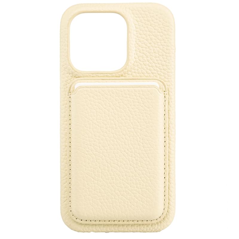 IPhone 15 Pro , үшін қаптама, iLera NAPA leather Case 1.0, Lady Beige (iLNAPA15Pld) - фото #0, Technodom.kz