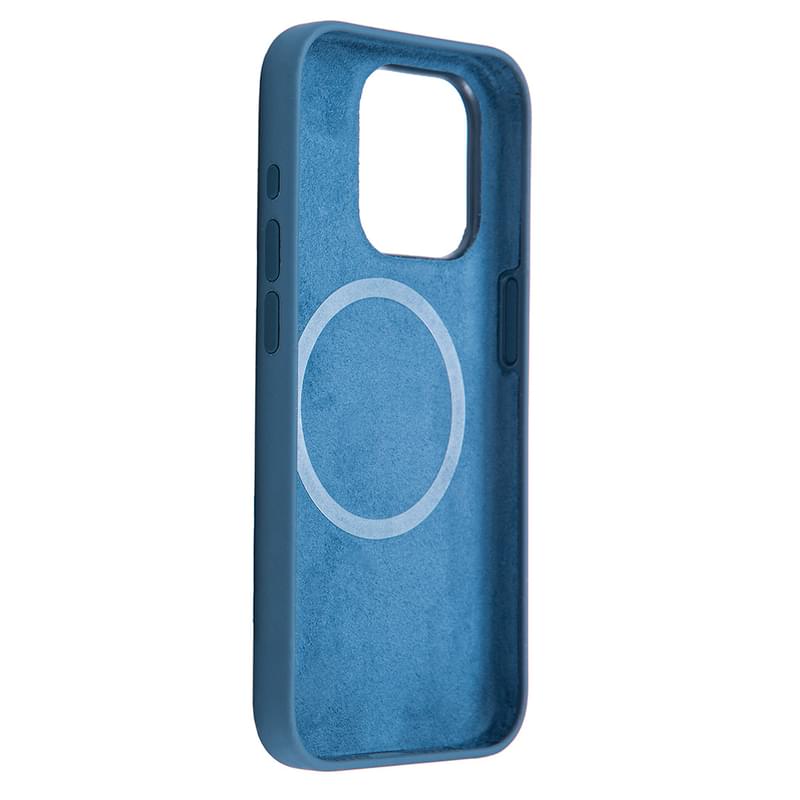 Чехол для iPhone 15 Pro, NEO Liquid Silicone Case with MagSafe, Navy Blue (LSCM-15ProNB) - фото #2, Technodom.kz