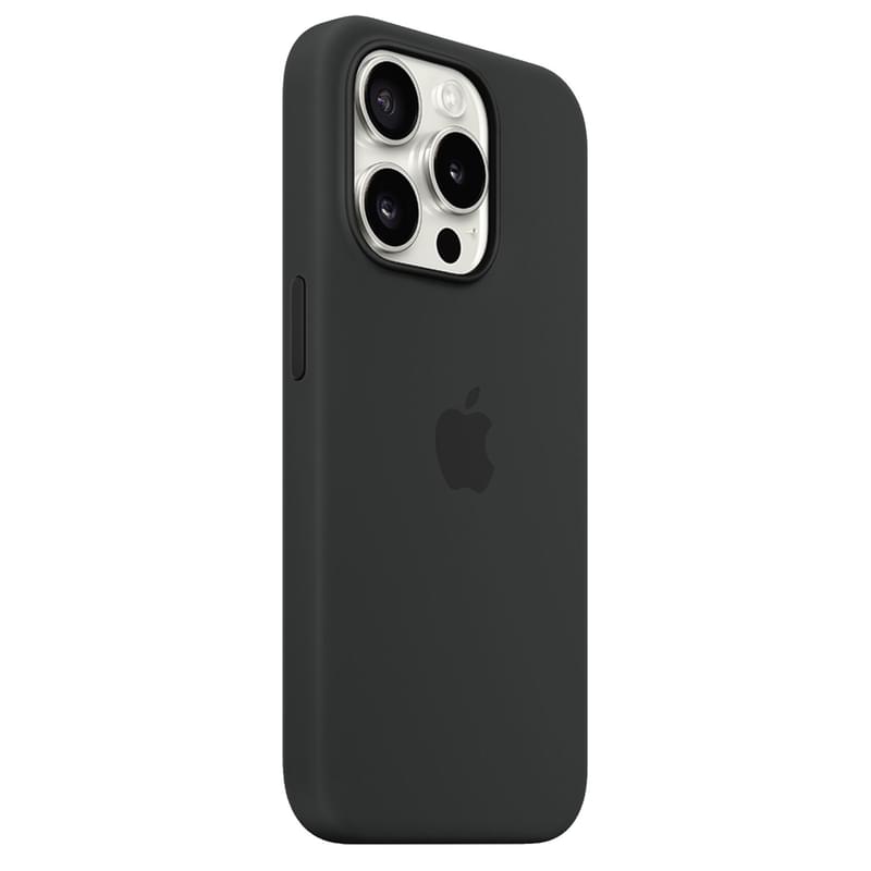 Чехол для iPhone 15 Pro, Silicone Case with MagSafe, Black (MT1A3ZM/A) - фото #4, Technodom.kz