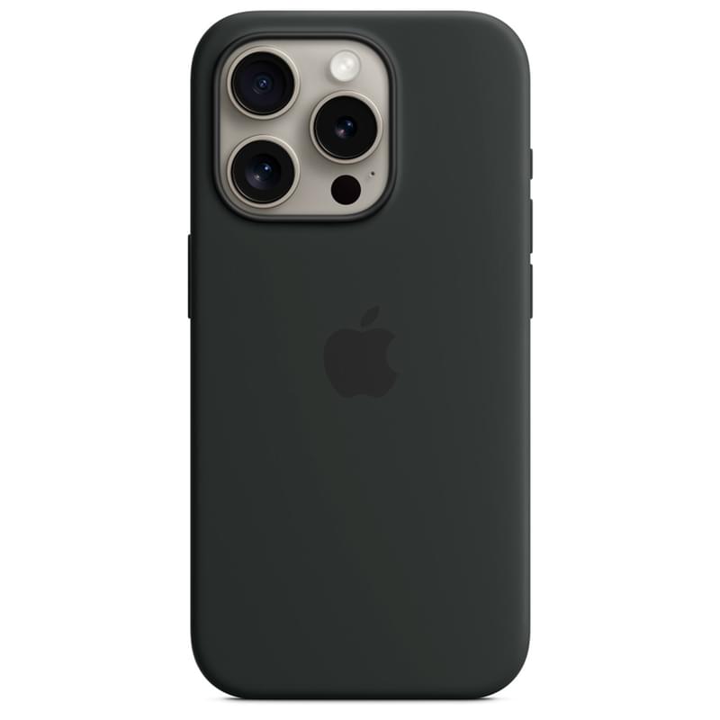 Чехол для iPhone 15 Pro, Silicone Case with MagSafe, Black (MT1A3ZM/A) - фото #1, Technodom.kz