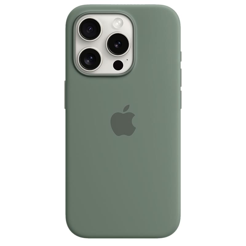 Чехол для iPhone 15 Pro, Silicone Case with MagSafe, Cypress (MT1J3ZM/A) - фото #0, Technodom.kz