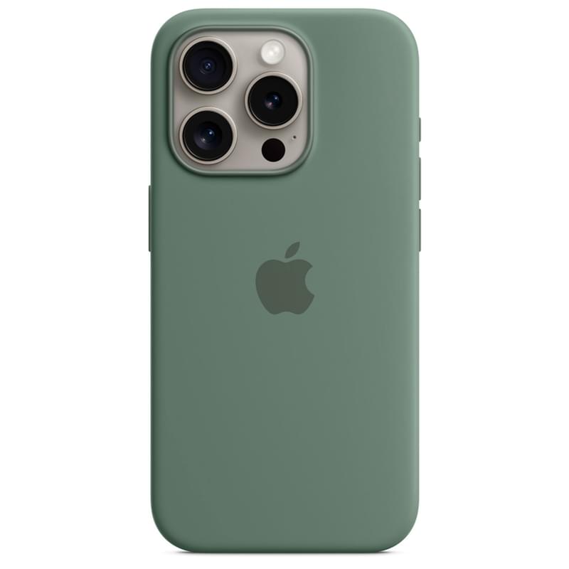 Чехол для iPhone 15 Pro, Silicone Case with MagSafe, Cypress (MT1J3ZM/A) - фото #1, Technodom.kz