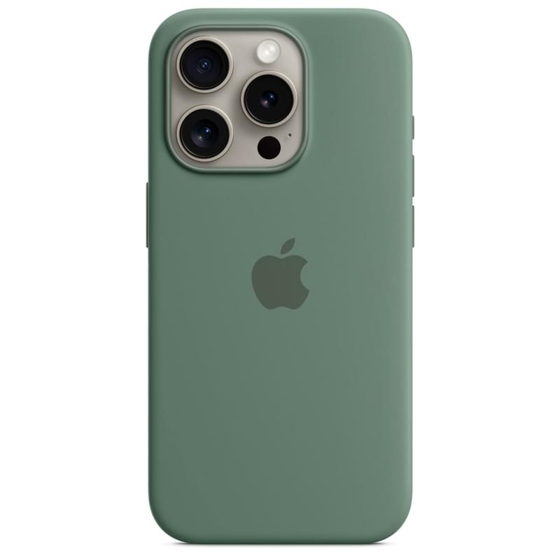 Чехол для iPhone 15 Pro, Silicone Case with MagSafe, Cypress (MT1J3ZM/A) - фото #1, Technodom.kz