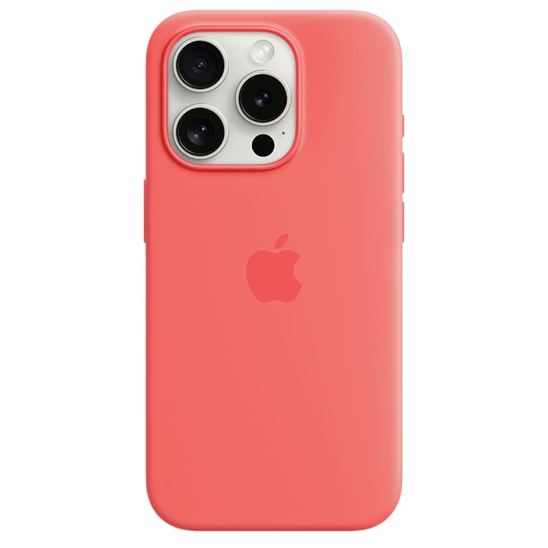 Чехол для iPhone 15 Pro, Silicone Case with MagSafe, Guava (MT1G3ZM/A) - фото #0, Technodom.kz