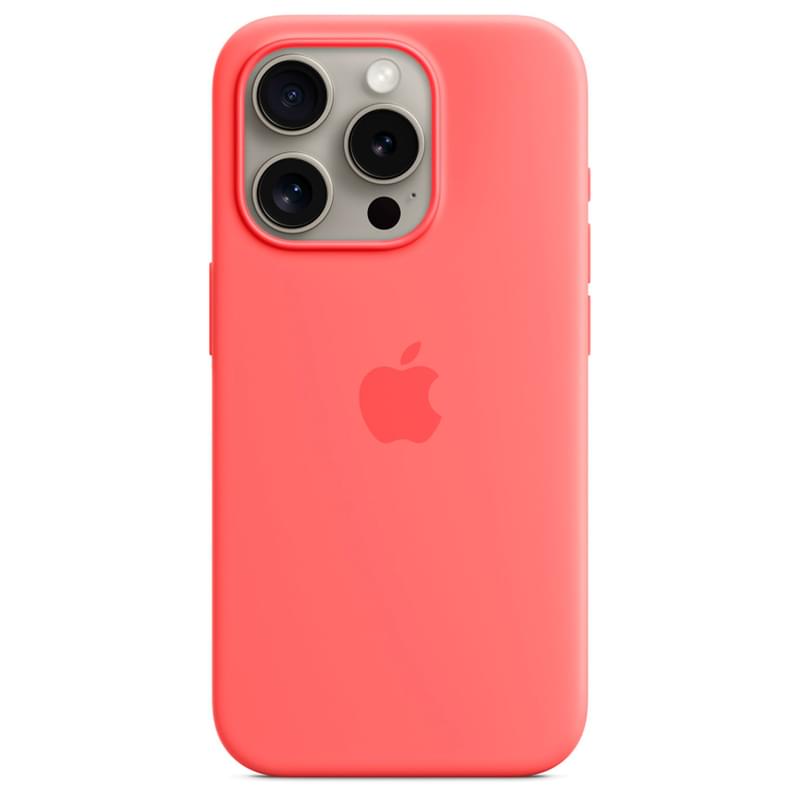 Чехол для iPhone 15 Pro, Silicone Case with MagSafe, Guava (MT1G3ZM/A) - фото #1, Technodom.kz