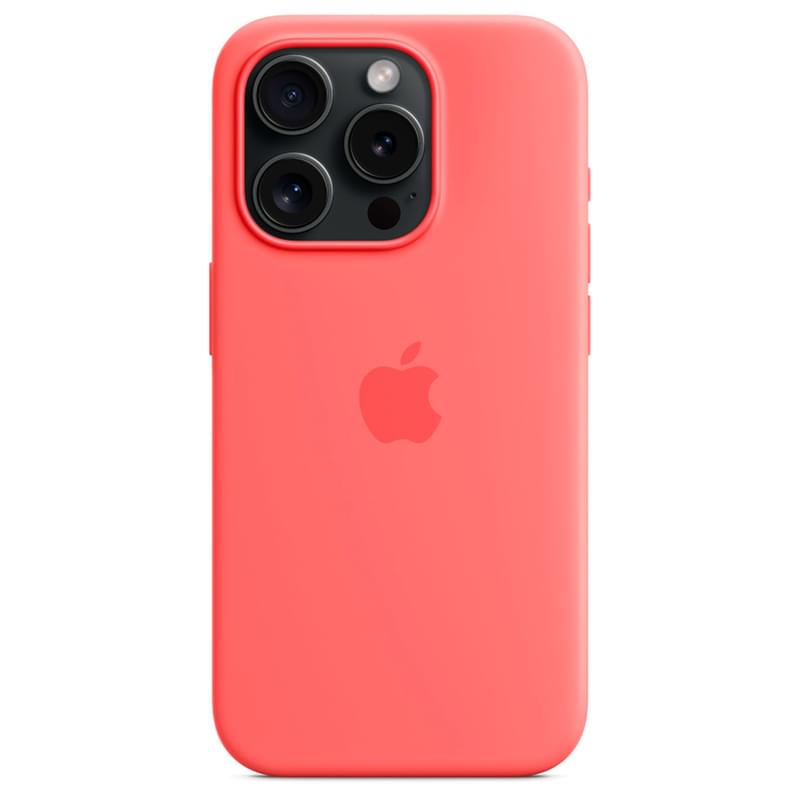 Чехол для iPhone 15 Pro, Silicone Case with MagSafe, Guava (MT1G3ZM/A) - фото #3, Technodom.kz