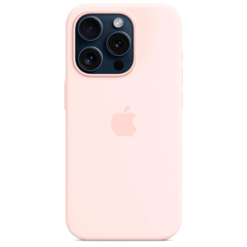 Чехол для iPhone 15 Pro, Silicone Case with MagSafe, Light Pink (MT1F3ZM/A) - фото #2, Technodom.kz