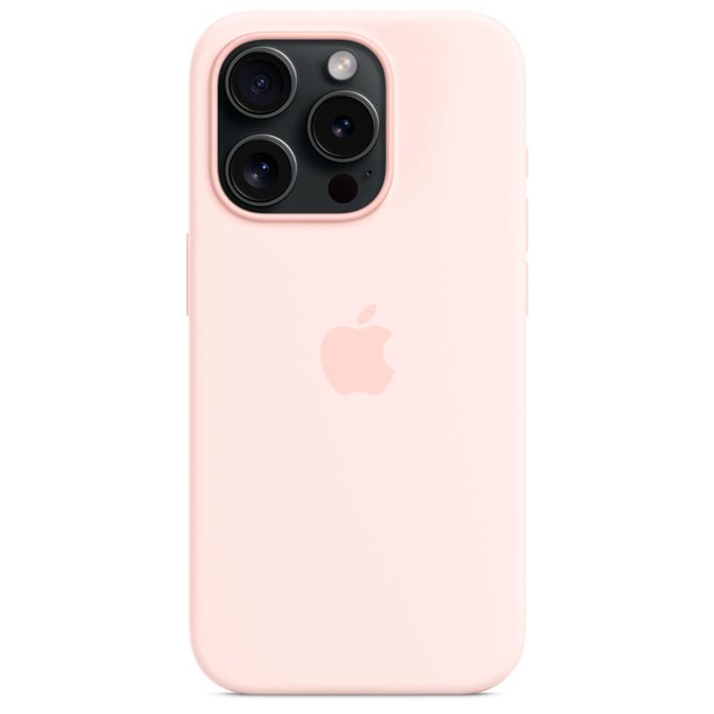 Чехол для iPhone 15 Pro, Silicone Case with MagSafe, Light Pink (MT1F3ZM/A) - фото #3, Technodom.kz