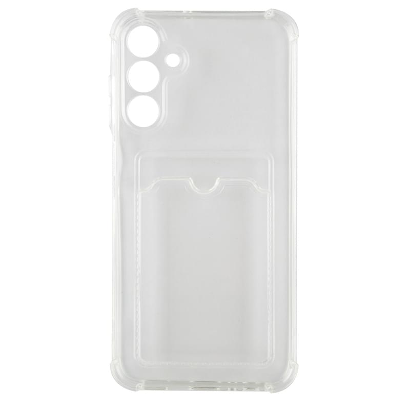 Чехол для Samsung, Galaxy A15, прозрачный силиконовый чехол с визитницей A-Case, (CASE-V-SGA15) - фото #0, Technodom.kz