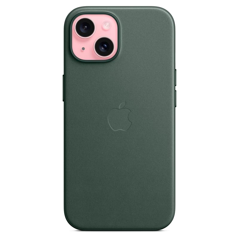 Чехол для iPhone 15 FineWoven Case with MagSafe, Evergreen (MT3J3ZM/A) - фото #1, Technodom.kz