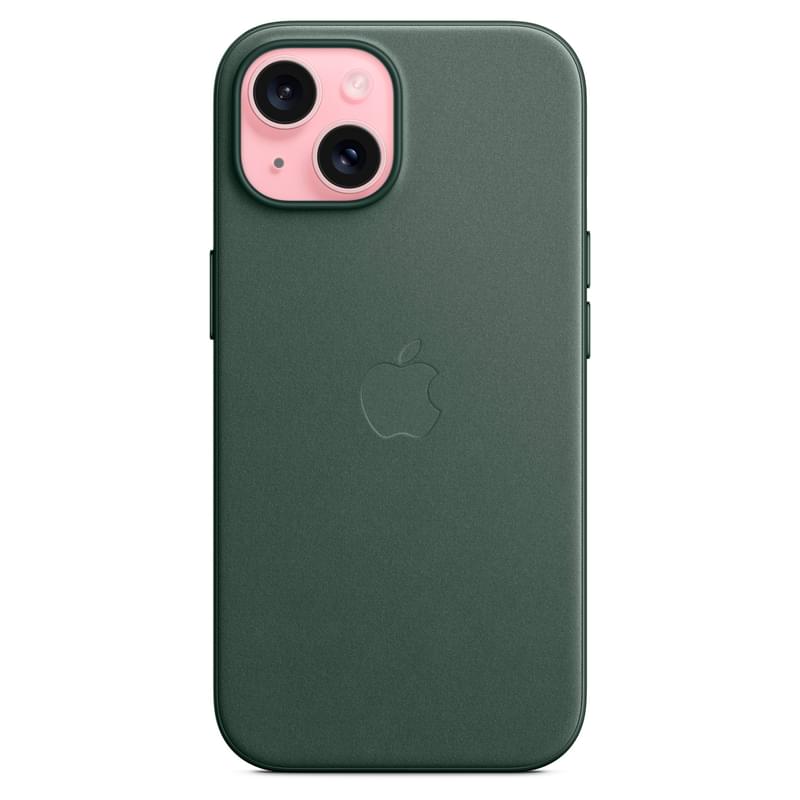 Чехол для iPhone 15 FineWoven Case with MagSafe, Evergreen (MT3J3ZM/A) - фото #1, Technodom.kz