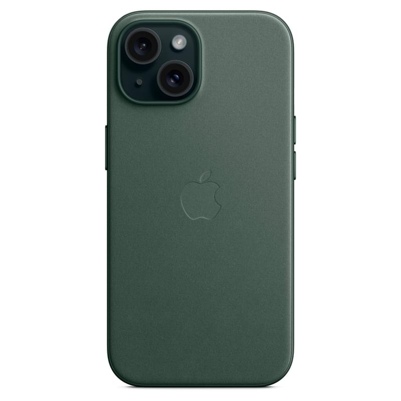 Чехол для iPhone 15 FineWoven Case with MagSafe, Evergreen (MT3J3ZM/A) - фото #4, Technodom.kz