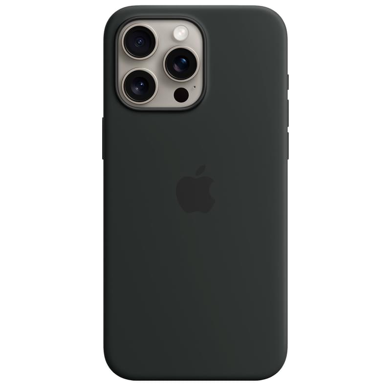 Чехол для iPhone 15 Pro Max, Silicone Case with MagSafe, Black (MT1M3ZM/A) - фото #0, Technodom.kz