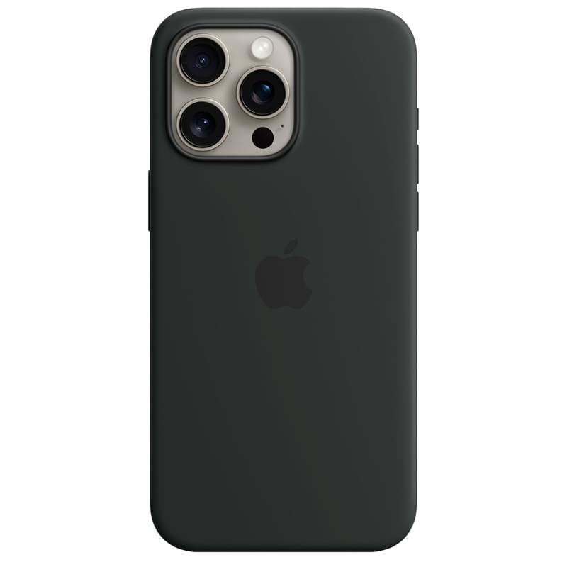 Чехол для iPhone 15 Pro Max, Silicone Case with MagSafe, Black (MT1M3ZM/A) - фото #0, Technodom.kz