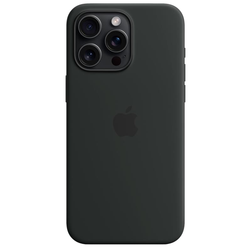 Чехол для iPhone 15 Pro Max, Silicone Case with MagSafe, Black (MT1M3ZM/A) - фото #3, Technodom.kz