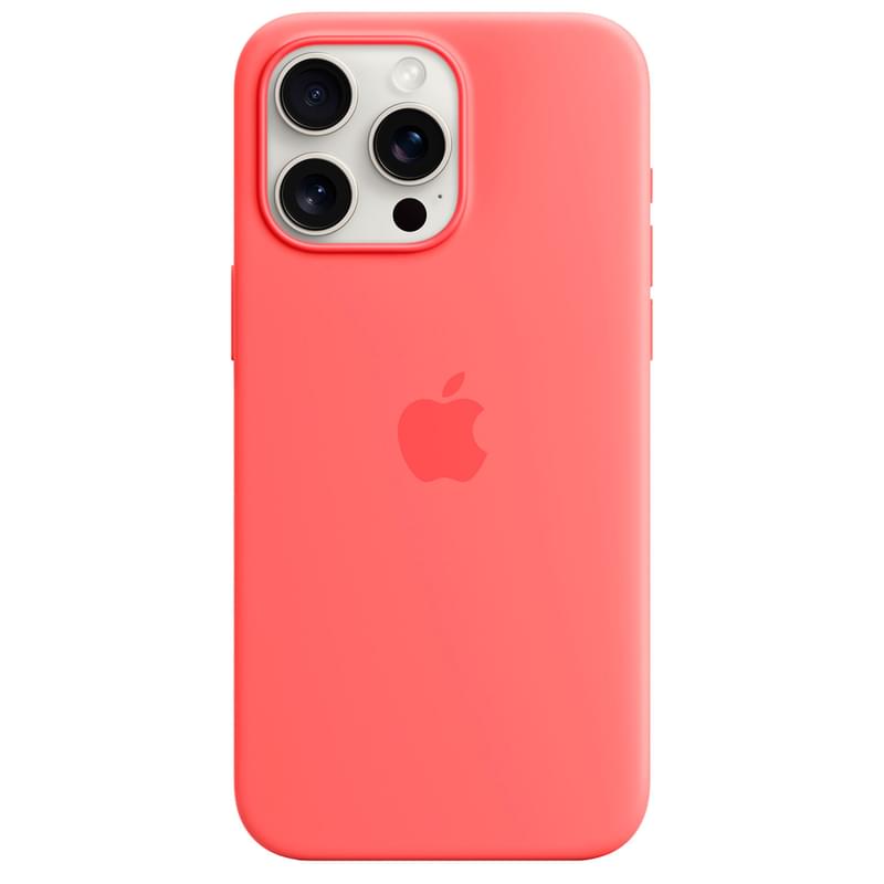 Чехол для iPhone 15 Pro Max, Silicone Case with MagSafe, Guava (MT1V3ZM/A) - фото #2, Technodom.kz
