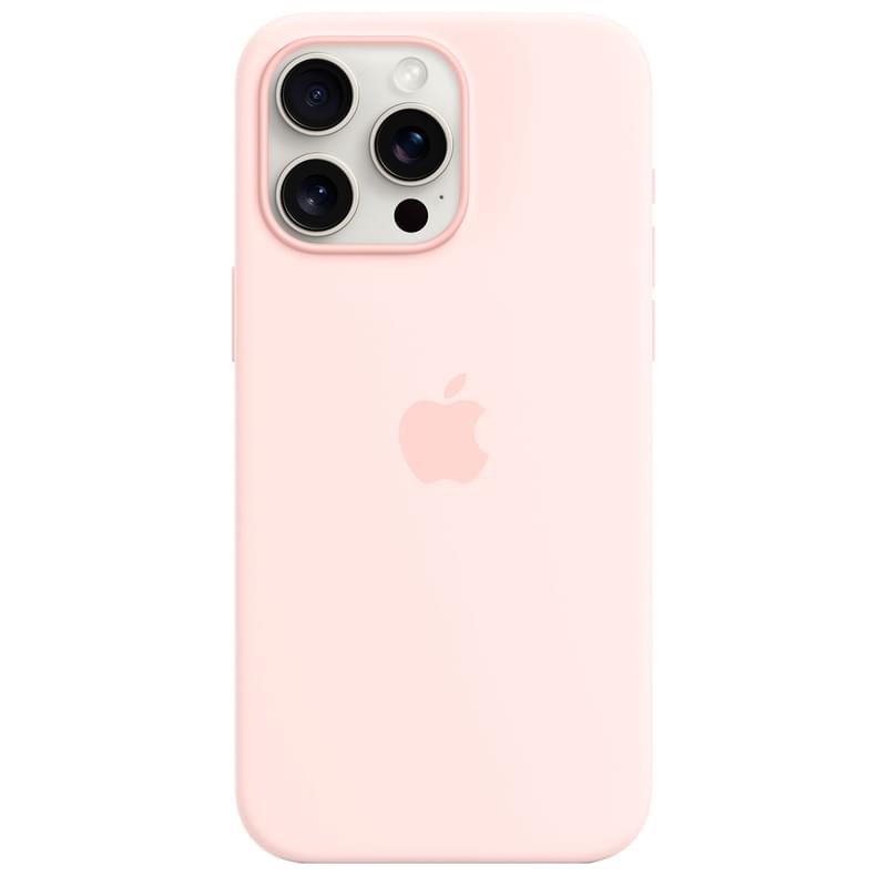 Чехол для iPhone 15 Pro Max, Silicone Case with MagSafe, Light Pink (MT1U3ZM/A) - фото #2, Technodom.kz