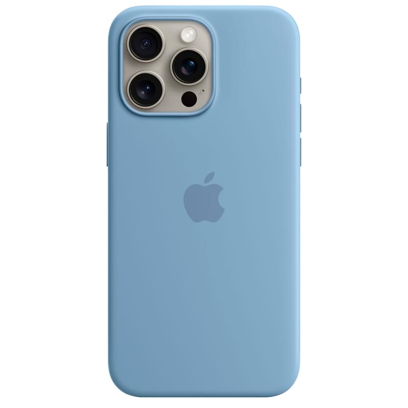 Чехол для iPhone 15 Pro Max, Silicone Case with MagSafe, Winter Blue (MT1Y3ZM/A) - фото #0, Technodom.kz