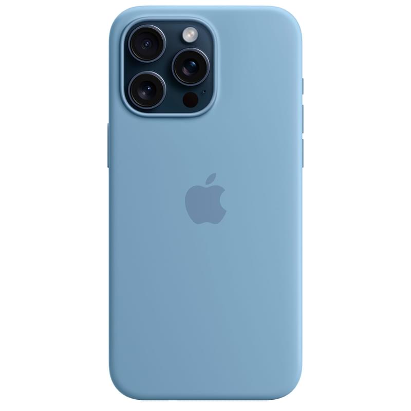 Чехол для iPhone 15 Pro Max, Silicone Case with MagSafe, Winter Blue (MT1Y3ZM/A) - фото #1, Technodom.kz