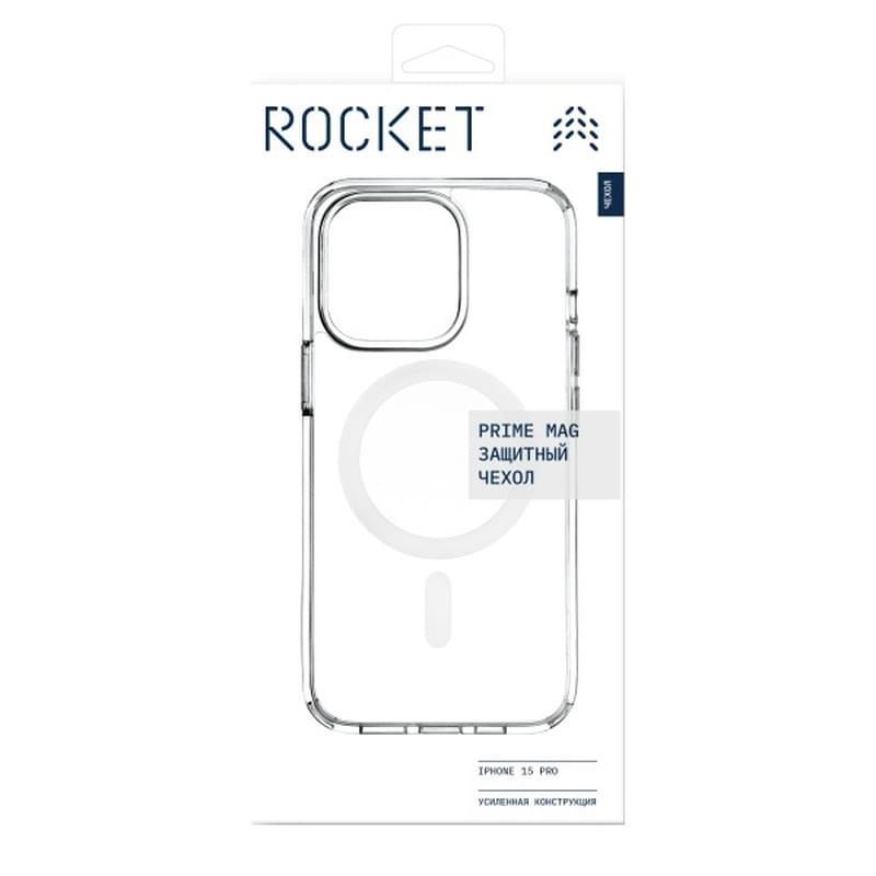 Чехол для iPhone 15 Pro, ROCKET, MagSafe, Clear silicon, TPU+PC (RCS608TT61PPR-I23M) - фото #3, Technodom.kz Чехол для iPhone 15 Pro, ROCKET, MagSafe, Clear silicon, TPU+PC (RCS608TT61PPR-I23M) - фото #3, Technodom.kz