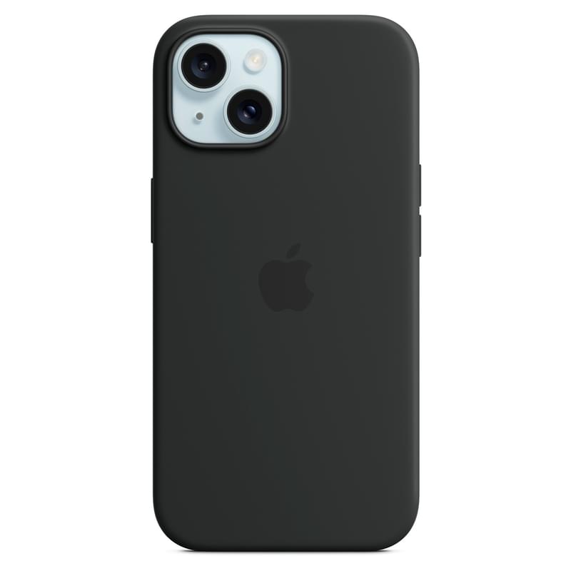 Чехол для iPhone 15, Silicone Case with MagSafe, Black (MT0J3ZM/A) - фото #0, Technodom.kz
