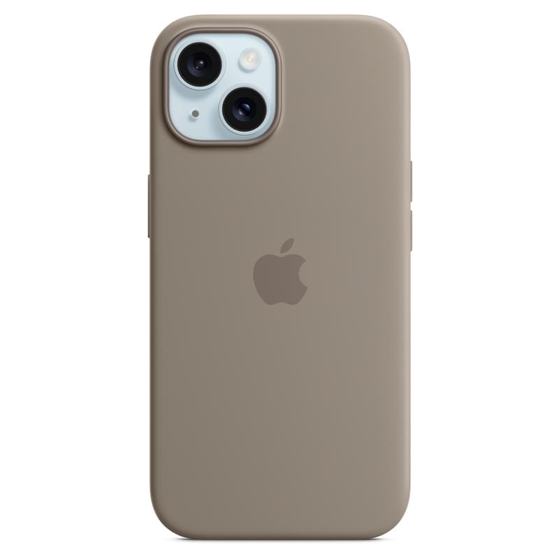 Чехол для iPhone 15, Silicone Case with MagSafe, Clay (MT0Q3ZM/A) - фото #0, Technodom.kz