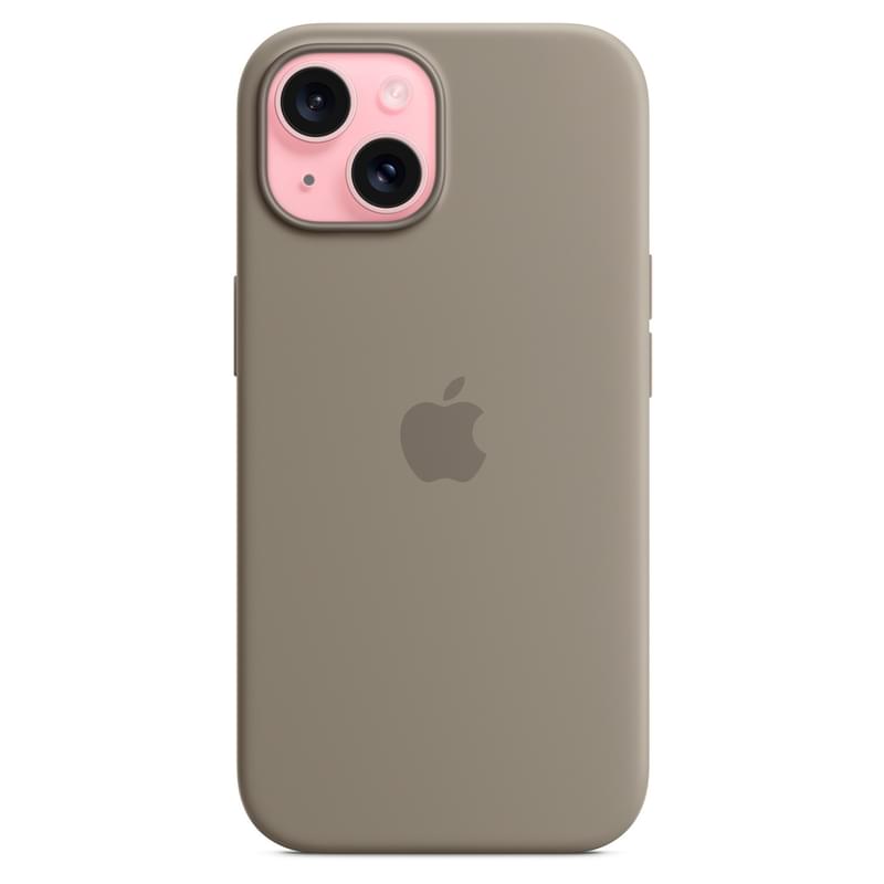 Чехол для iPhone 15, Silicone Case with MagSafe, Clay (MT0Q3ZM/A) - фото #1, Technodom.kz