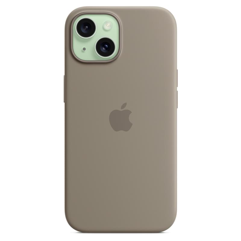 Чехол для iPhone 15, Silicone Case with MagSafe, Clay (MT0Q3ZM/A) - фото #3, Technodom.kz