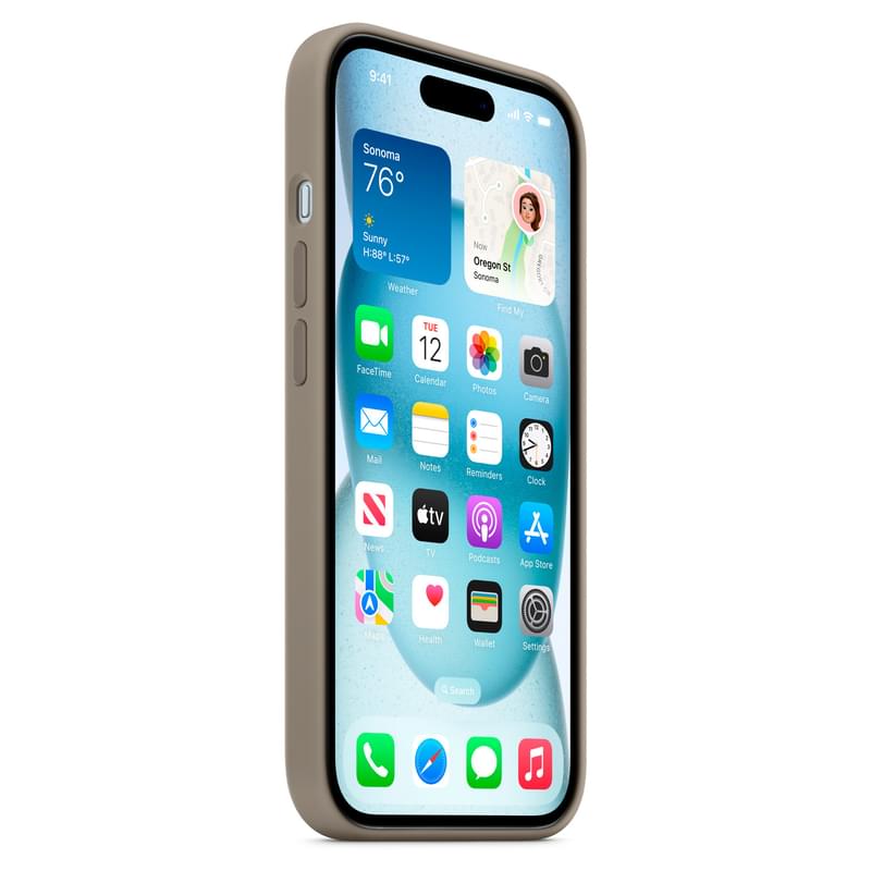 Чехол для iPhone 15, Silicone Case with MagSafe, Clay (MT0Q3ZM/A) - фото #6, Technodom.kz